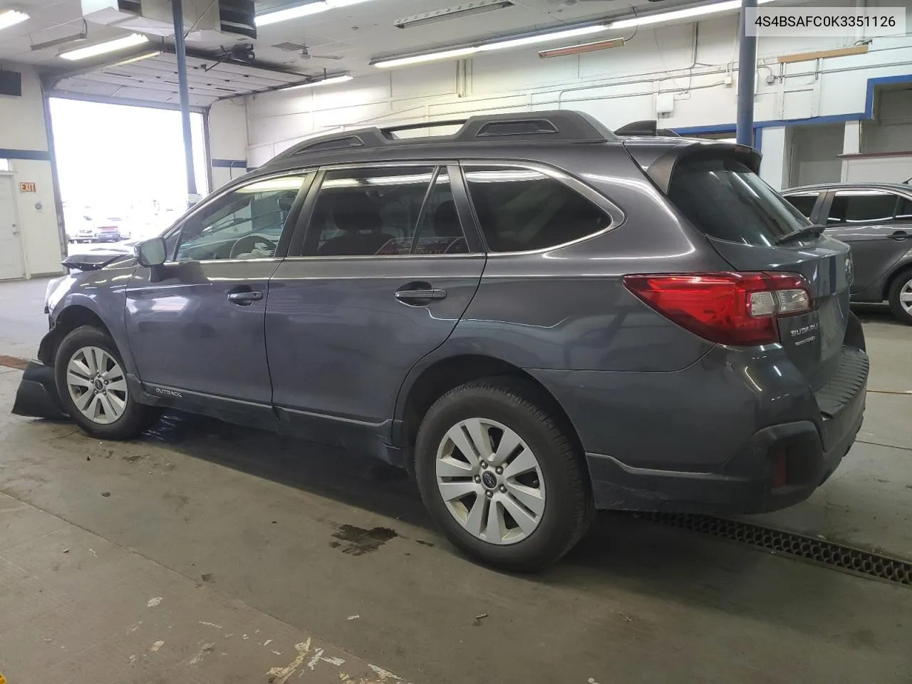 2019 Subaru Outback 2.5I Premium VIN: 4S4BSAFC0K3351126 Lot: 80553194