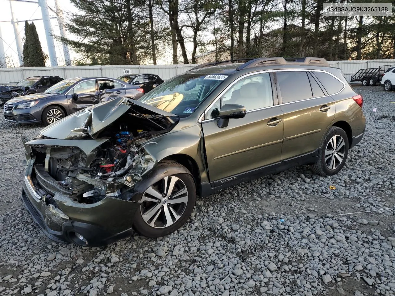 2019 Subaru Outback 2.5I Limited VIN: 4S4BSAJC9K3265188 Lot: 80662584