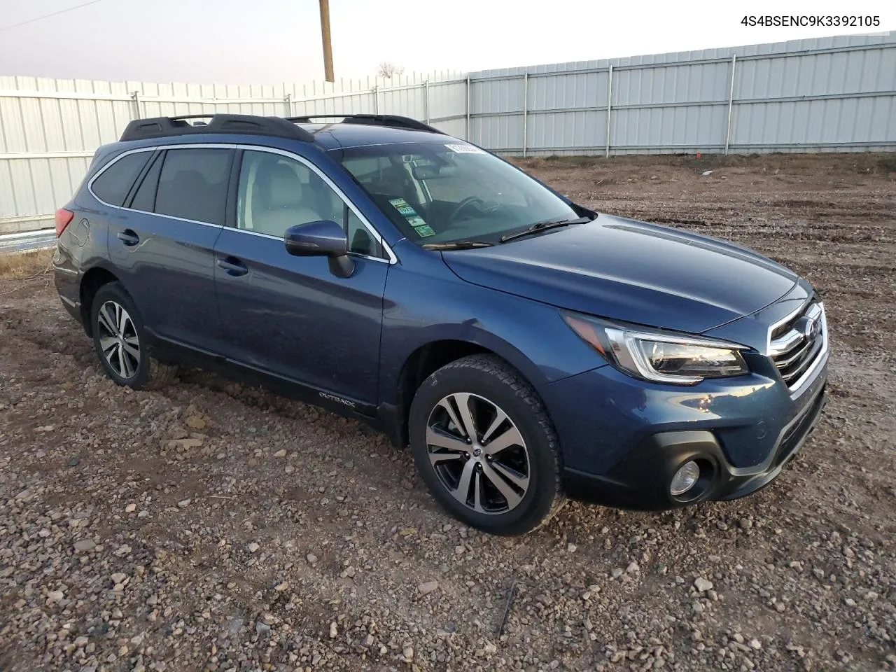 2019 Subaru Outback 3.6R Limited VIN: 4S4BSENC9K3392105 Lot: 81266834