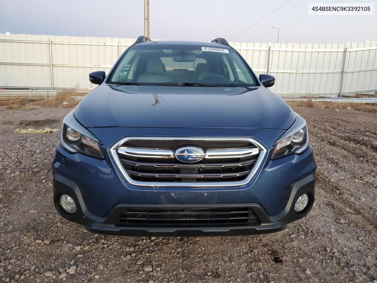 2019 Subaru Outback 3.6R Limited VIN: 4S4BSENC9K3392105 Lot: 81266834