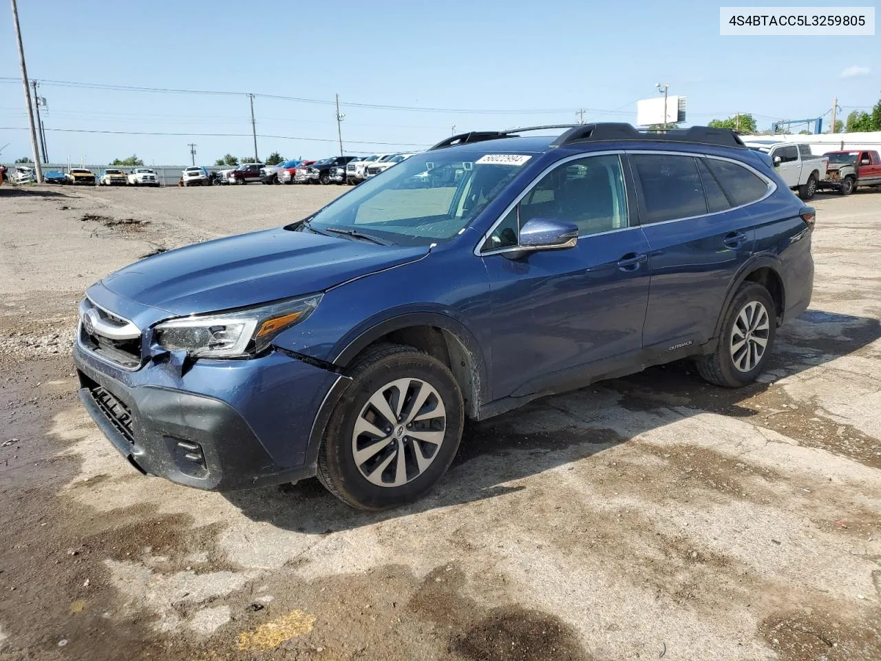 2020 Subaru Outback Premium VIN: 4S4BTACC5L3259805 Lot: 56022994