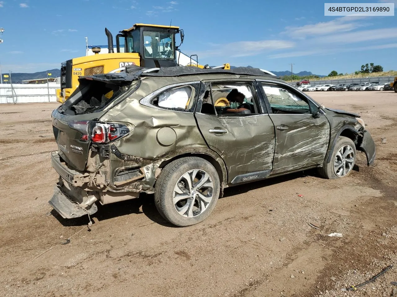 2020 Subaru Outback Touring Ldl VIN: 4S4BTGPD2L3169890 Lot: 65283354