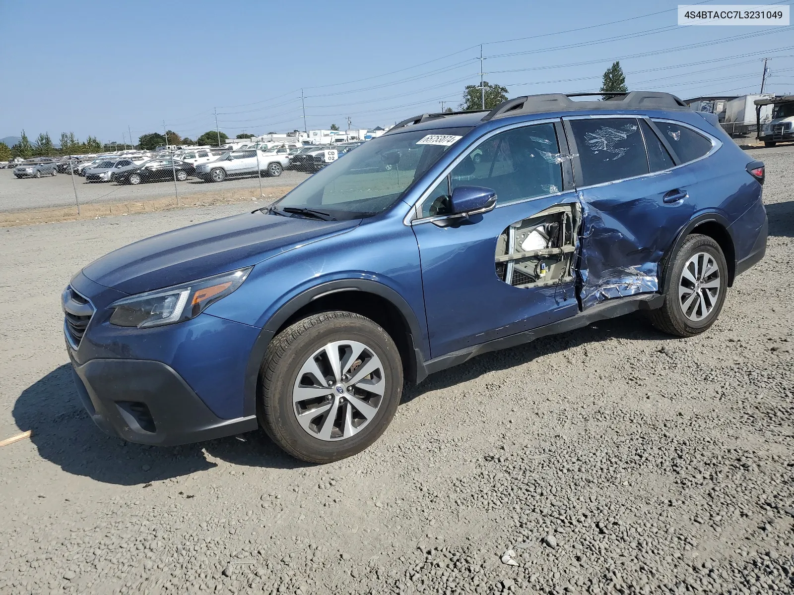 2020 Subaru Outback Premium VIN: 4S4BTACC7L3231049 Lot: 65753074