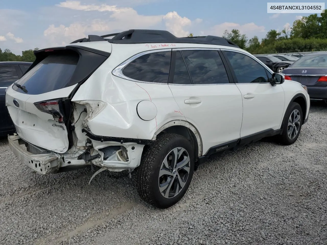 2020 Subaru Outback Limited VIN: 4S4BTANCXL3104552 Lot: 69700534