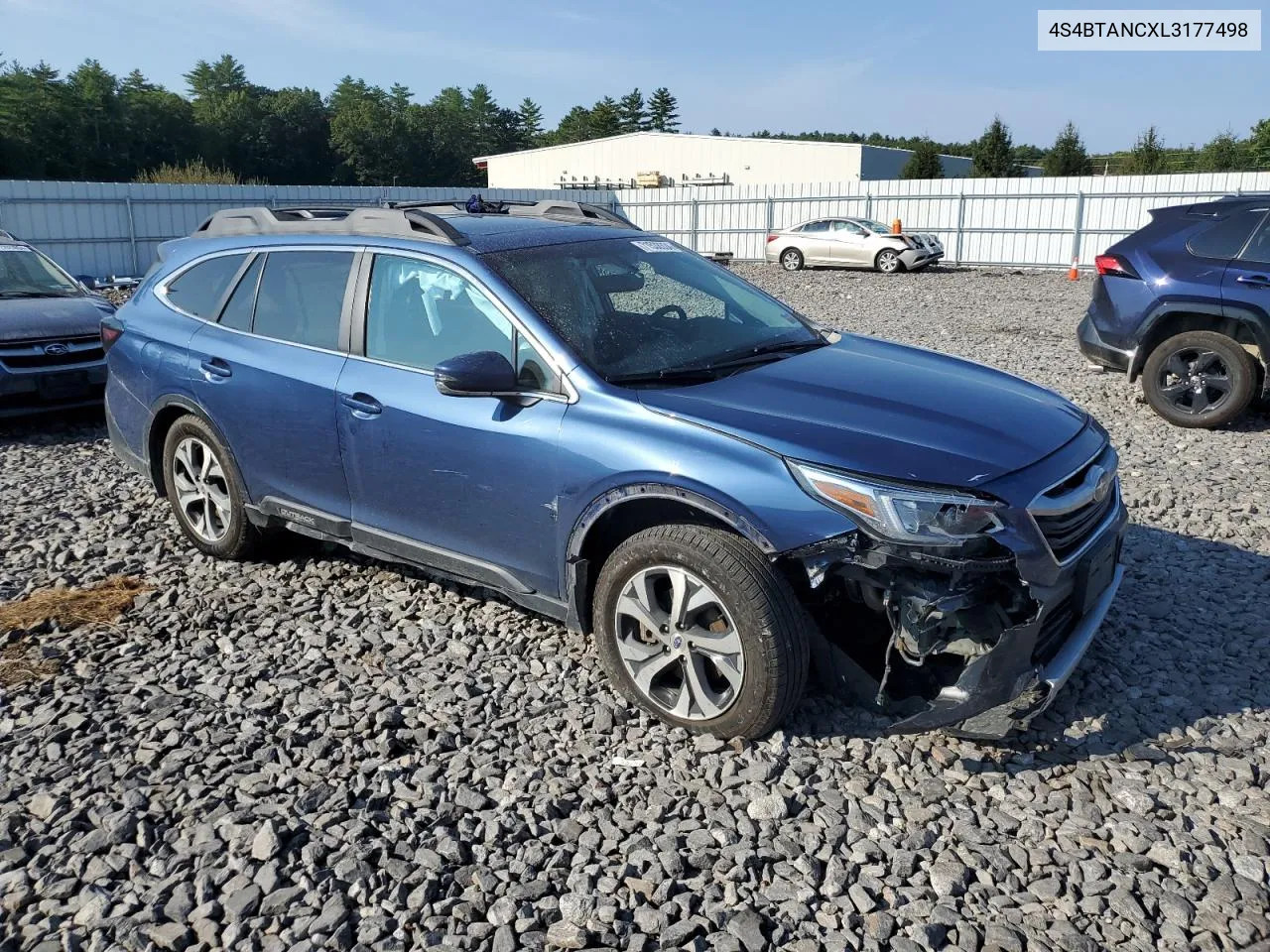 2020 Subaru Outback Limited VIN: 4S4BTANCXL3177498 Lot: 71538334