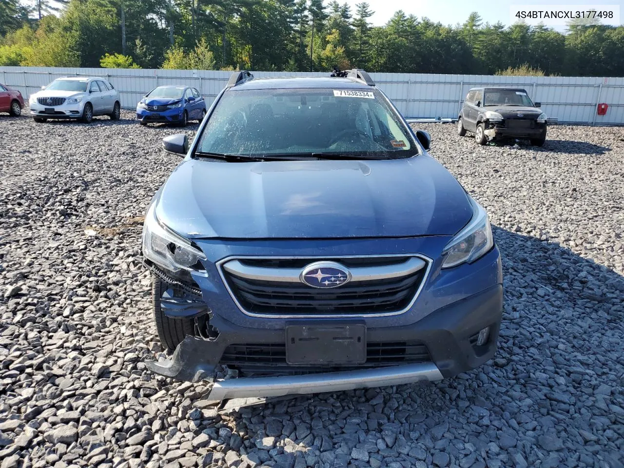 2020 Subaru Outback Limited VIN: 4S4BTANCXL3177498 Lot: 71538334