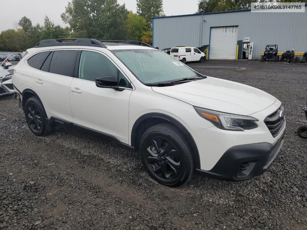 2020 Subaru Outback Onyx Edition Xt VIN: 4S4BTGKD0L3147765 Lot: 73762474