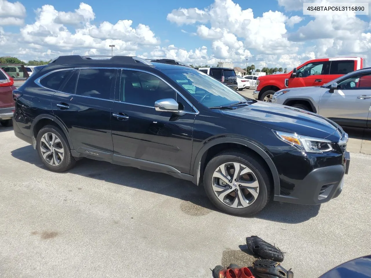 2020 Subaru Outback Touring VIN: 4S4BTAPC6L3116890 Lot: 73941994