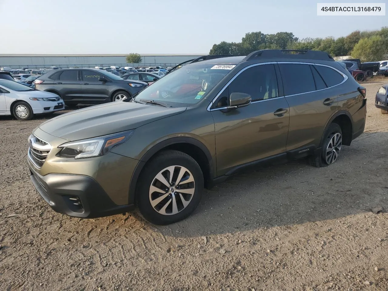 2020 Subaru Outback Premium VIN: 4S4BTACC1L3168479 Lot: 73976994