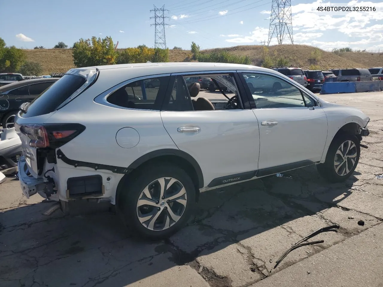 2020 Subaru Outback Touring Ldl VIN: 4S4BTGPD2L3255216 Lot: 74110374