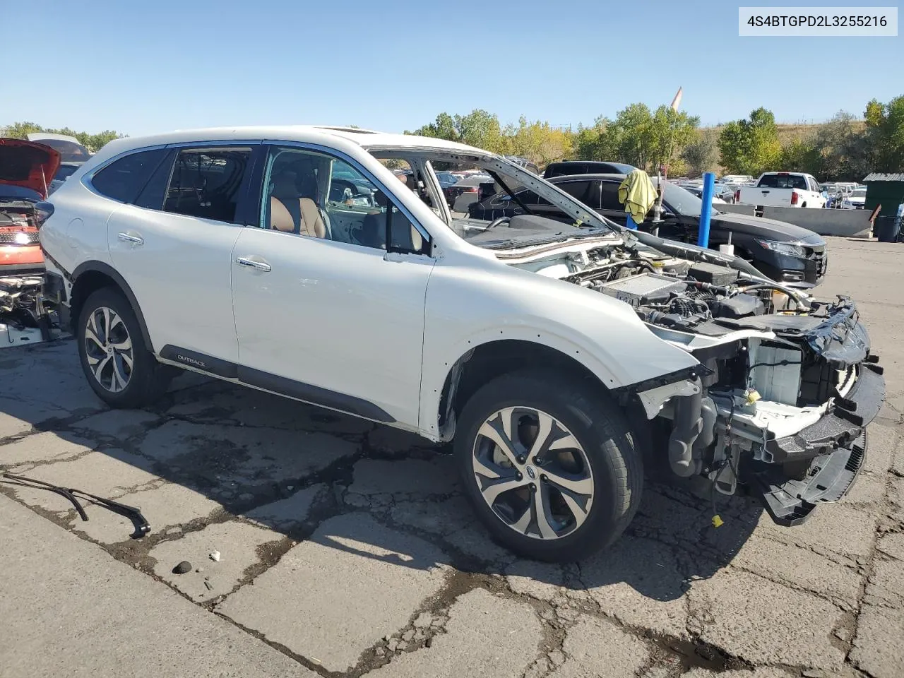 2020 Subaru Outback Touring Ldl VIN: 4S4BTGPD2L3255216 Lot: 74110374