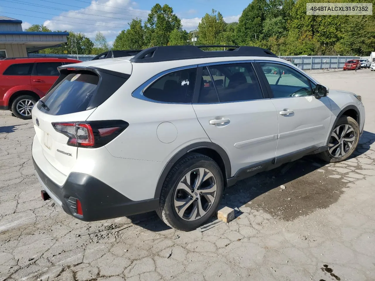 2020 Subaru Outback Limited VIN: 4S4BTALCXL3157352 Lot: 74277064