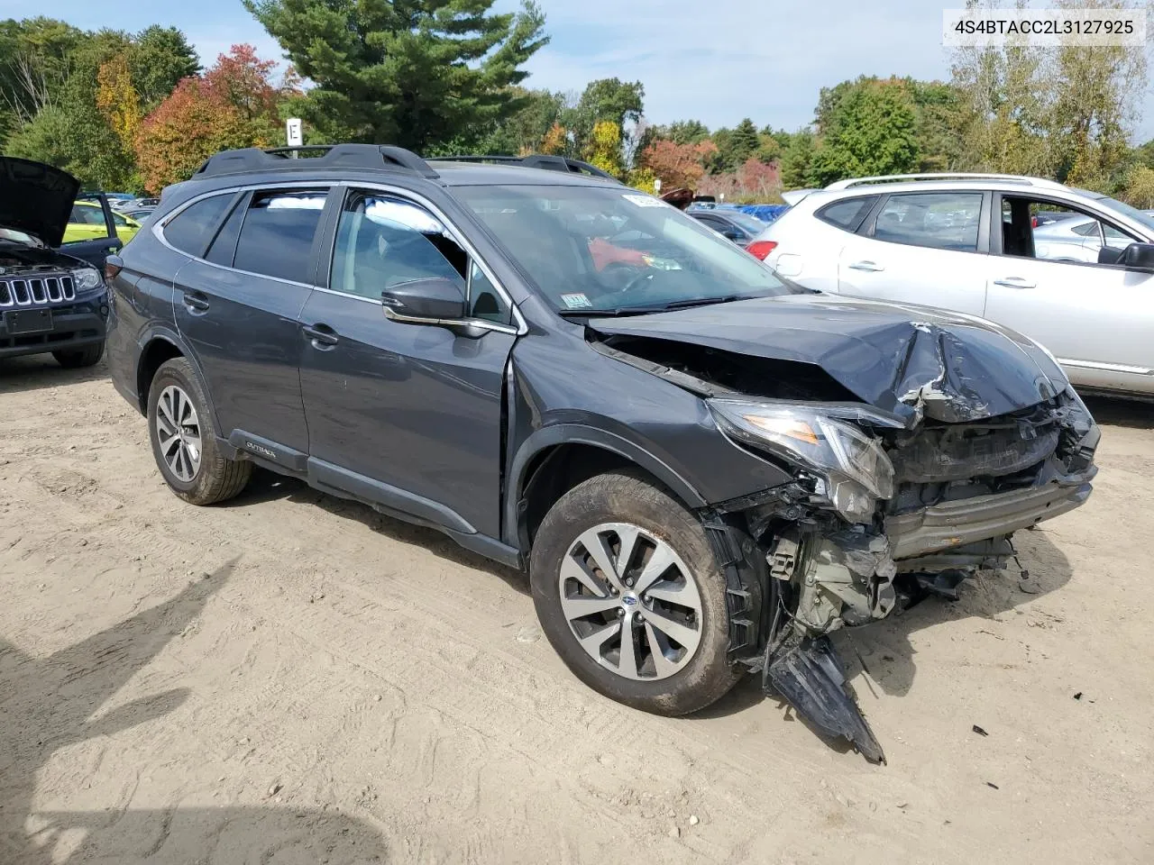 2020 Subaru Outback Premium VIN: 4S4BTACC2L3127925 Lot: 74539984