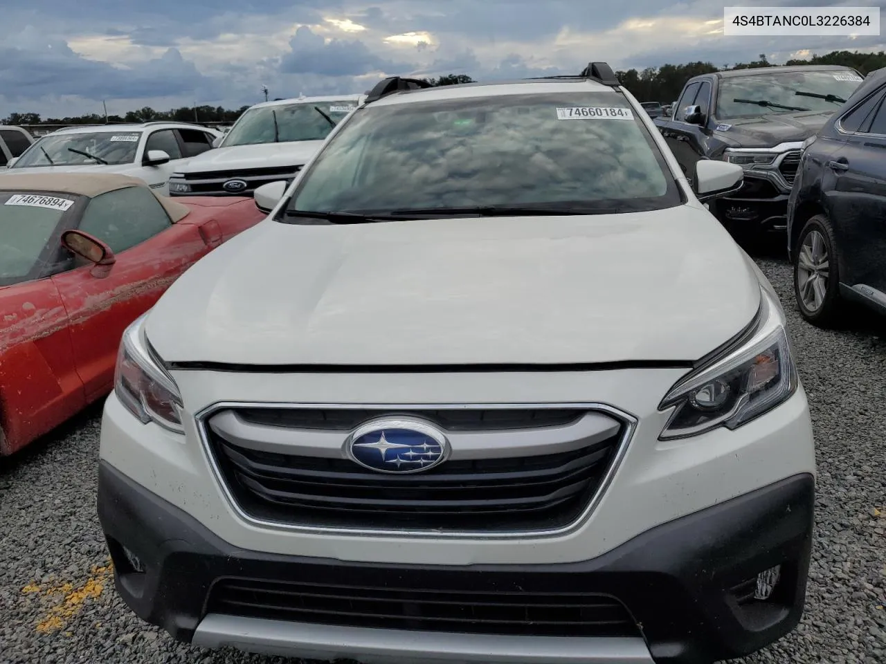 2020 Subaru Outback Limited VIN: 4S4BTANC0L3226384 Lot: 74660184