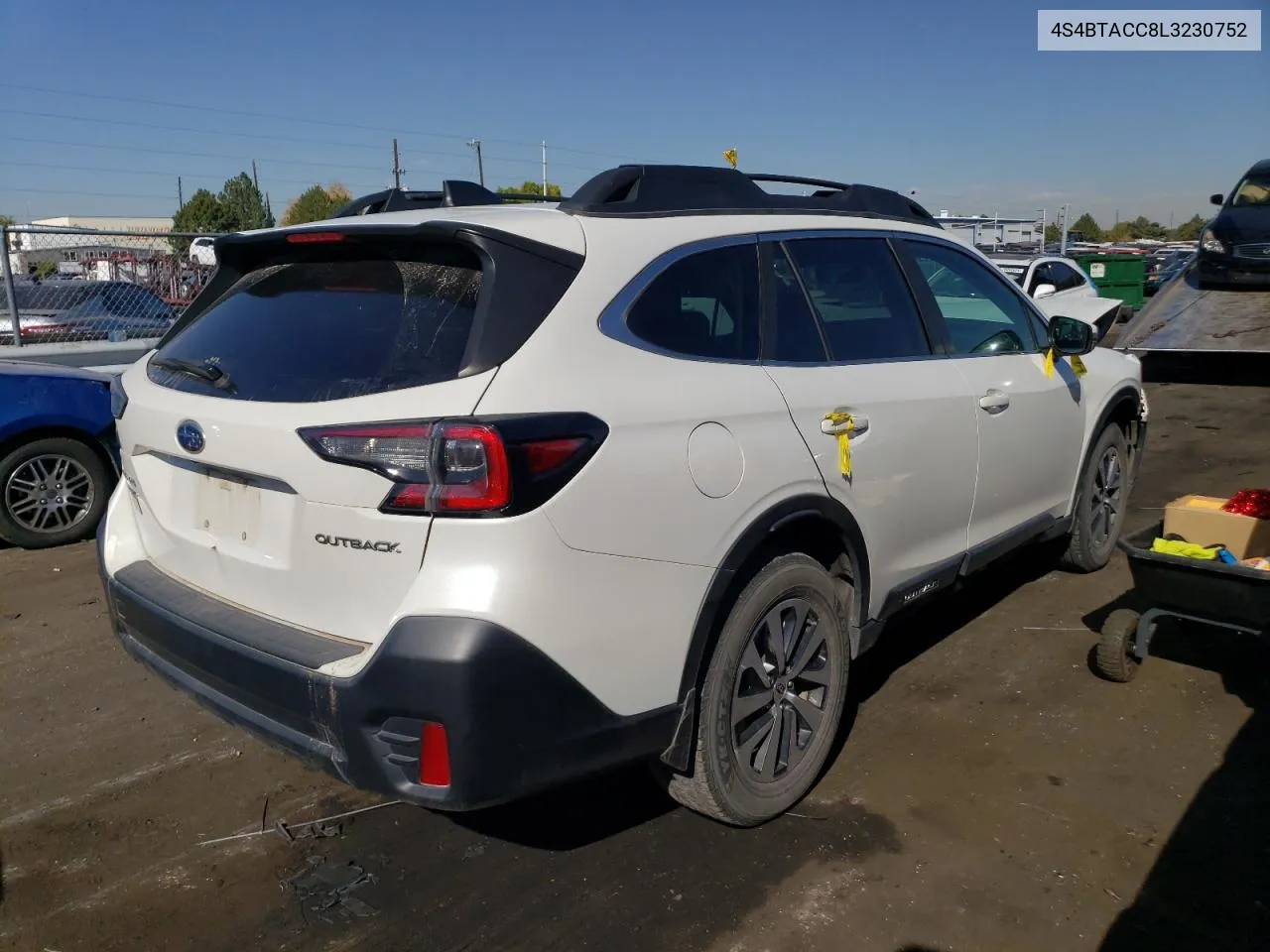 2020 Subaru Outback Premium VIN: 4S4BTACC8L3230752 Lot: 75475384