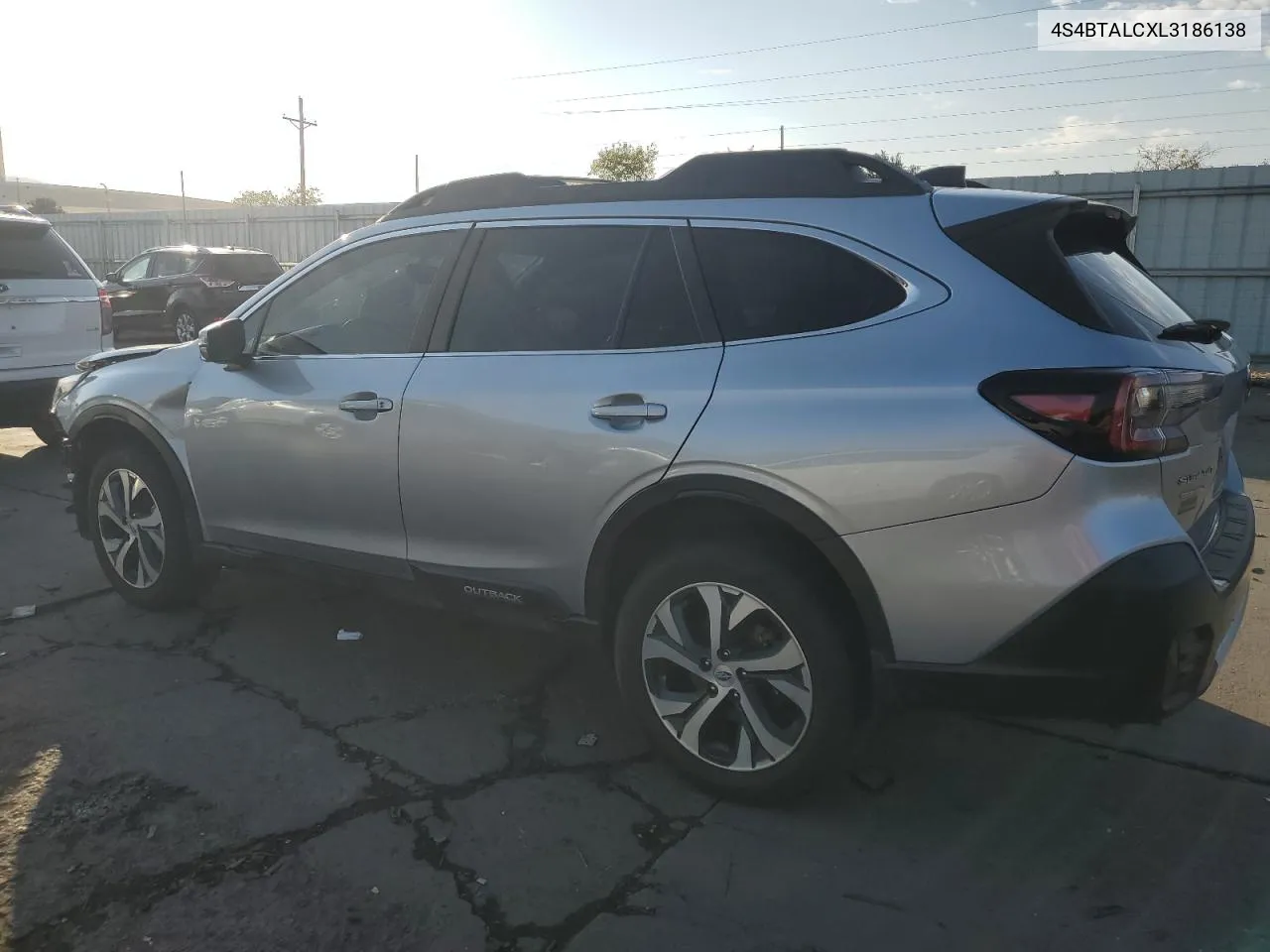 2020 Subaru Outback Limited VIN: 4S4BTALCXL3186138 Lot: 76118884