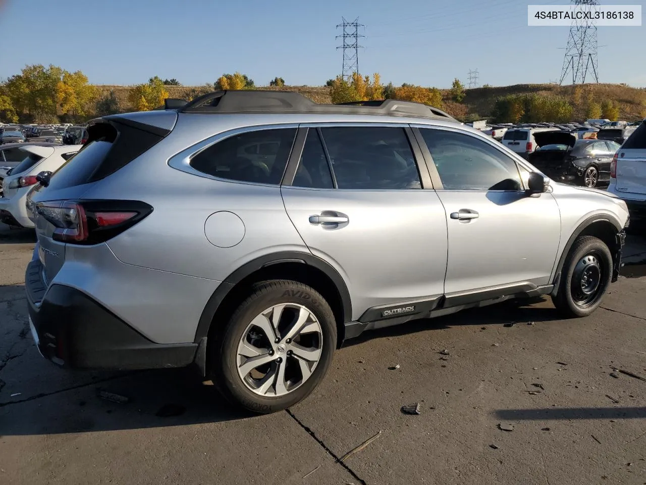 2020 Subaru Outback Limited VIN: 4S4BTALCXL3186138 Lot: 76118884