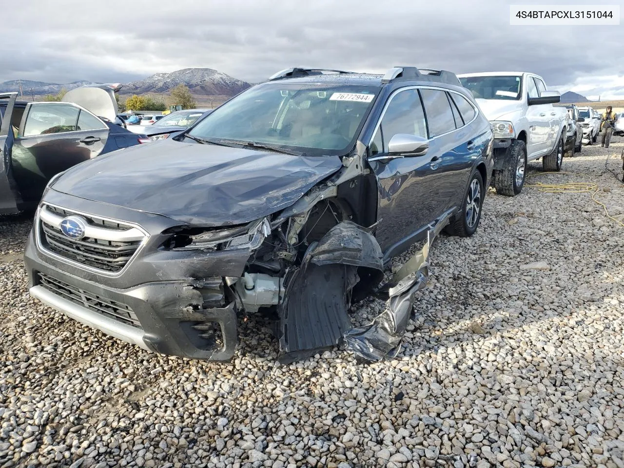 2020 Subaru Outback Touring VIN: 4S4BTAPCXL3151044 Lot: 76772944