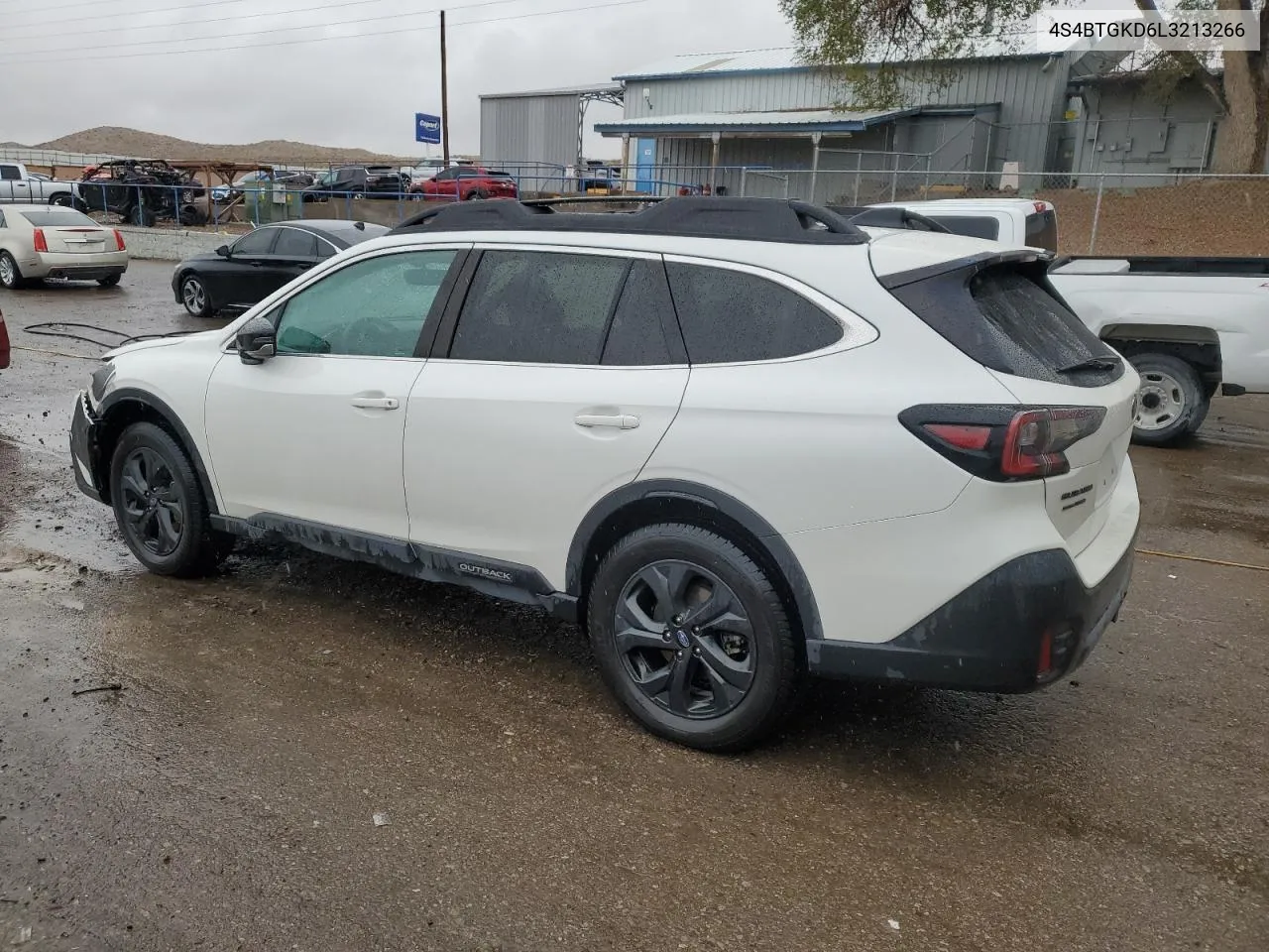 2020 Subaru Outback Onyx Edition Xt VIN: 4S4BTGKD6L3213266 Lot: 79118434