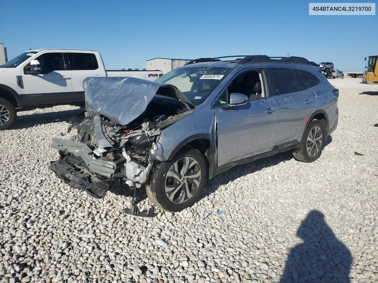 2020 Subaru Outback Limited VIN: 4S4BTANC4L3219700 Lot: 80682674