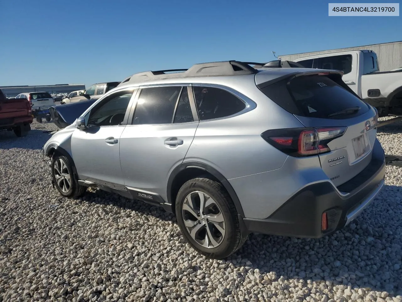 2020 Subaru Outback Limited VIN: 4S4BTANC4L3219700 Lot: 80682674