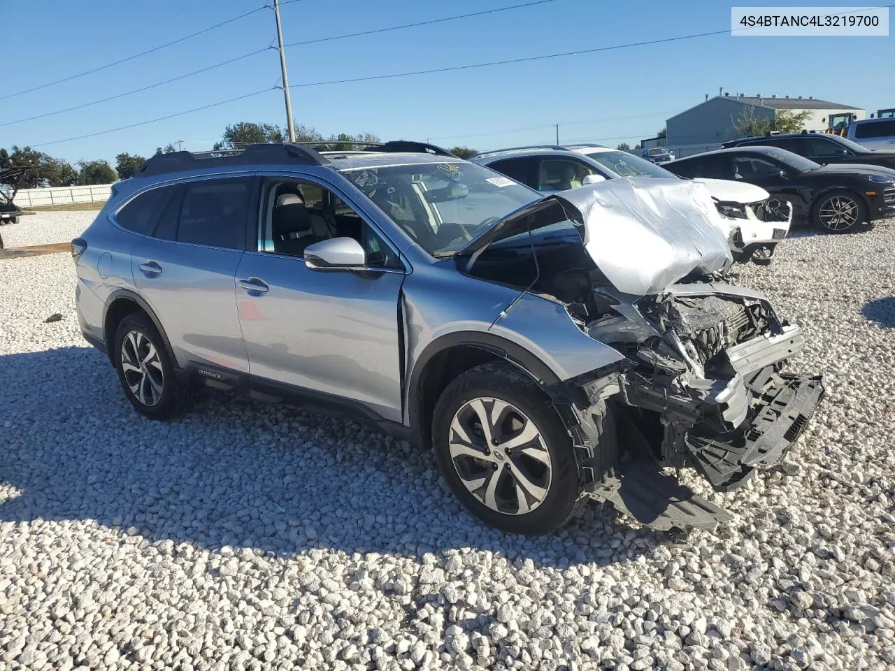 2020 Subaru Outback Limited VIN: 4S4BTANC4L3219700 Lot: 80682674