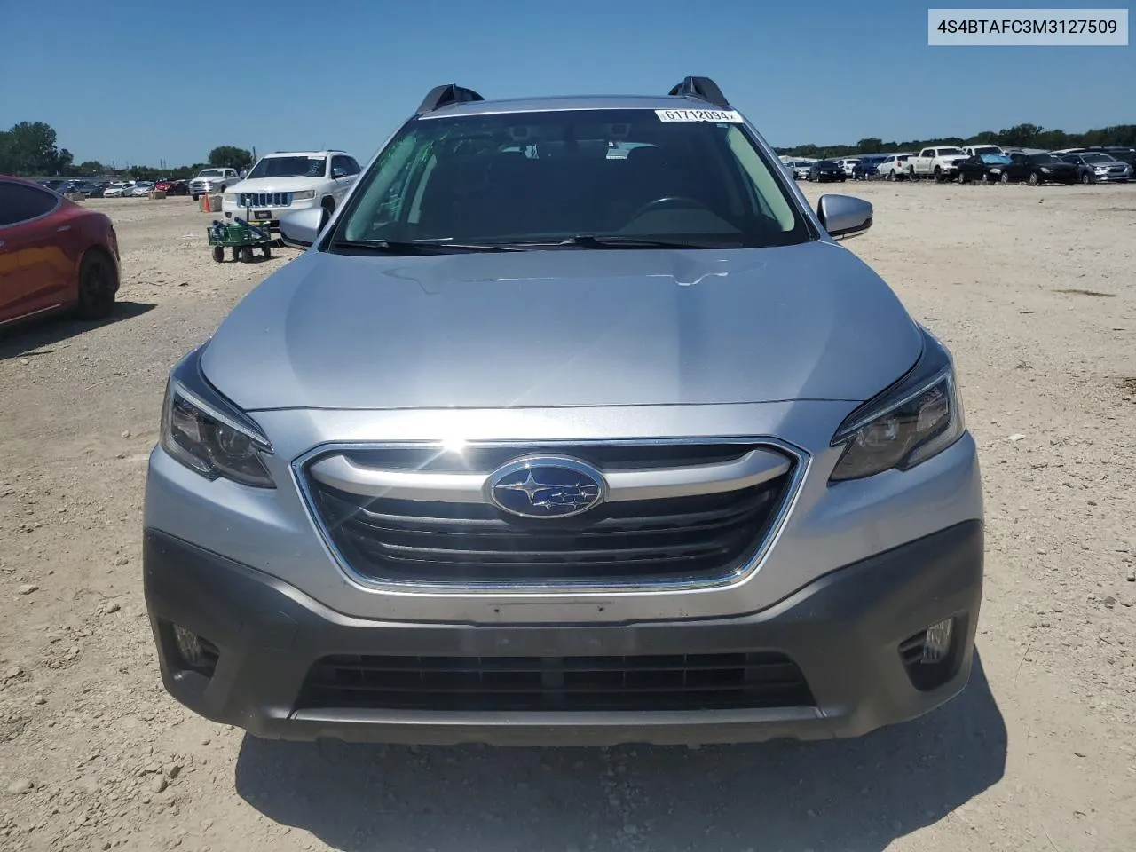 2021 Subaru Outback Premium VIN: 4S4BTAFC3M3127509 Lot: 61712094