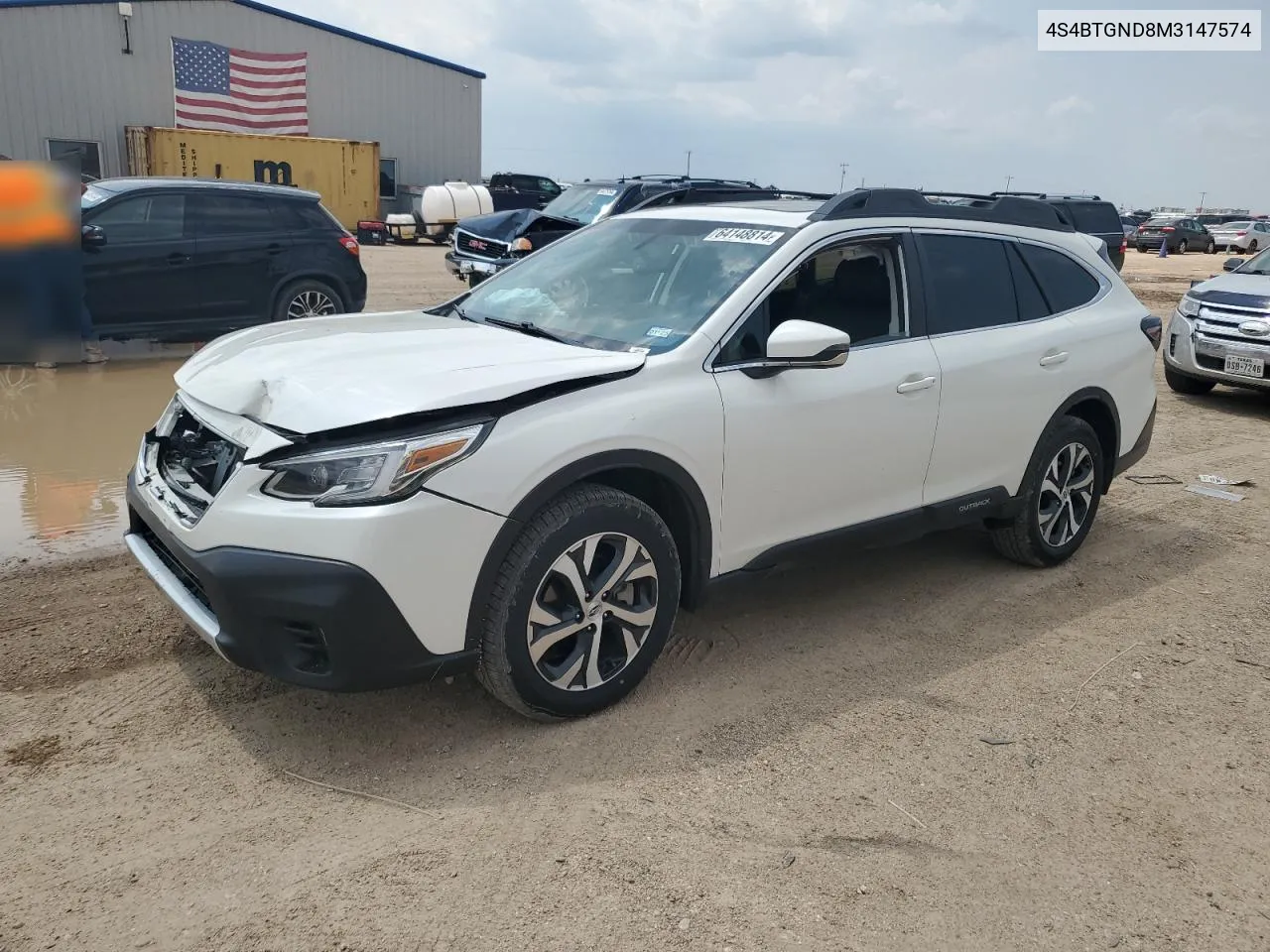 2021 Subaru Outback Limited Xt VIN: 4S4BTGND8M3147574 Lot: 64148814