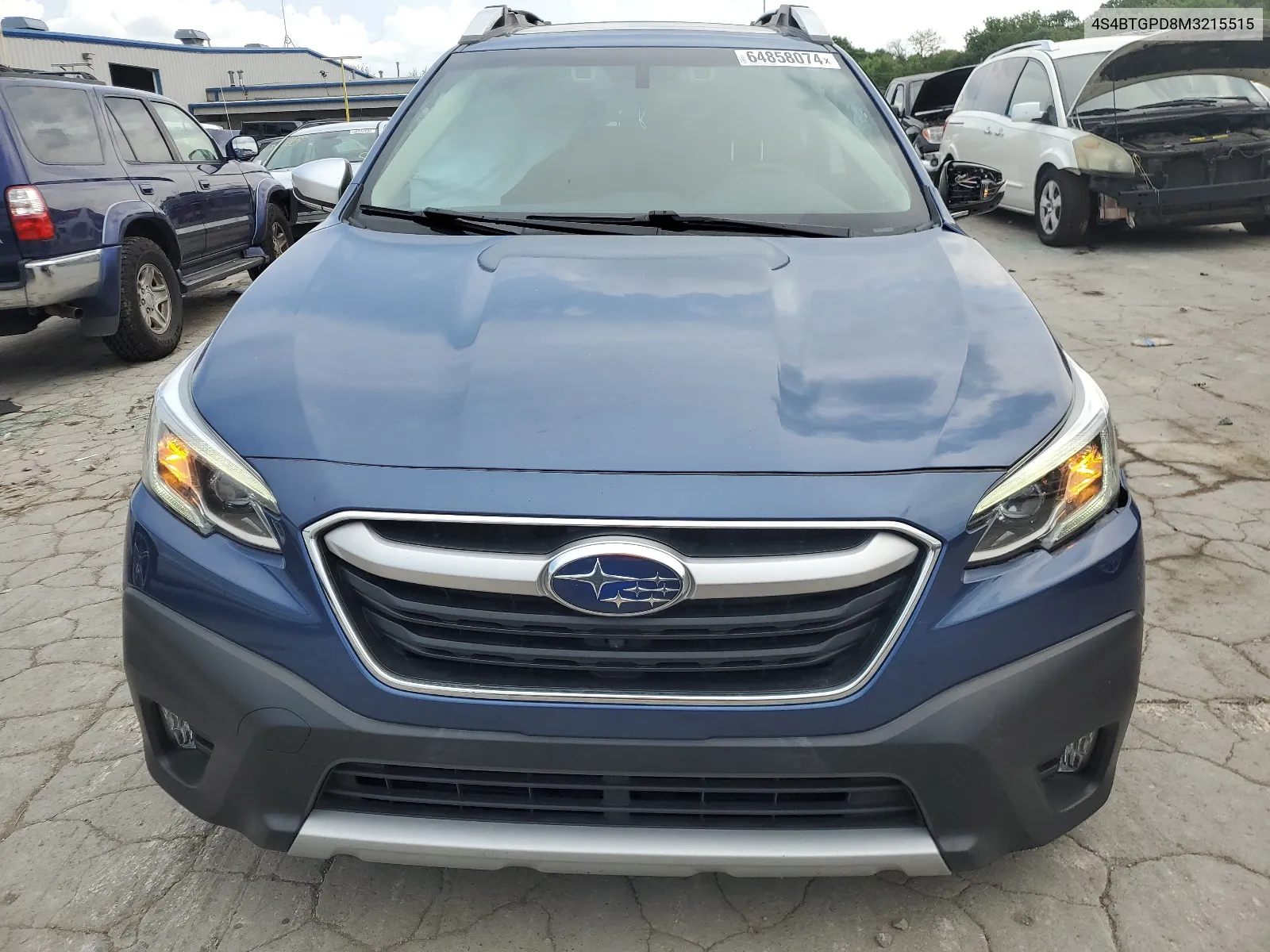 2021 Subaru Outback Touring VIN: 4S4BTGPD8M3215515 Lot: 64858074