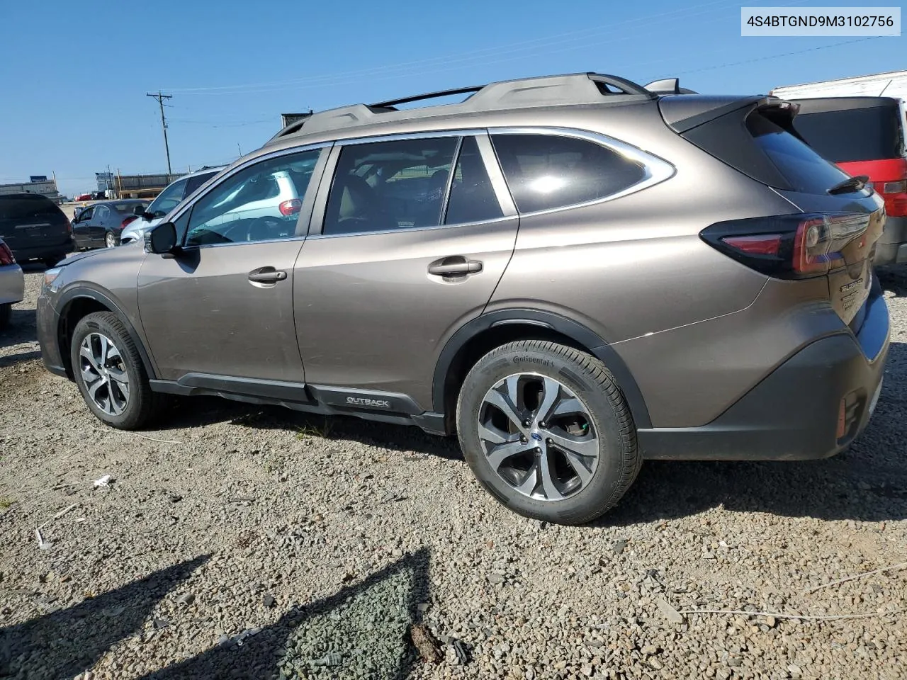 2021 Subaru Outback Limited Xt VIN: 4S4BTGND9M3102756 Lot: 70254954