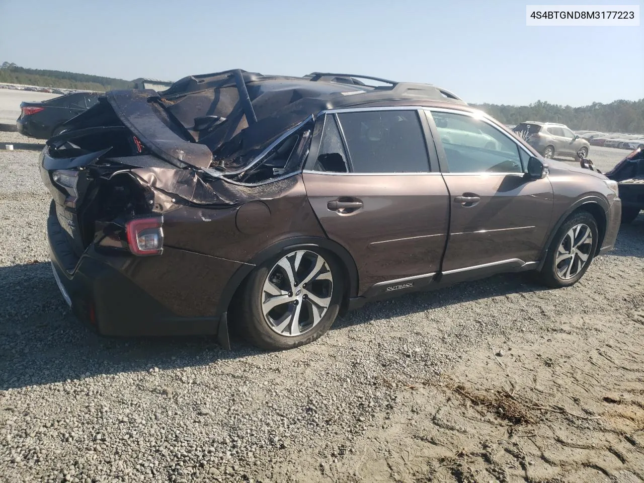 2021 Subaru Outback Limited Xt VIN: 4S4BTGND8M3177223 Lot: 76130454