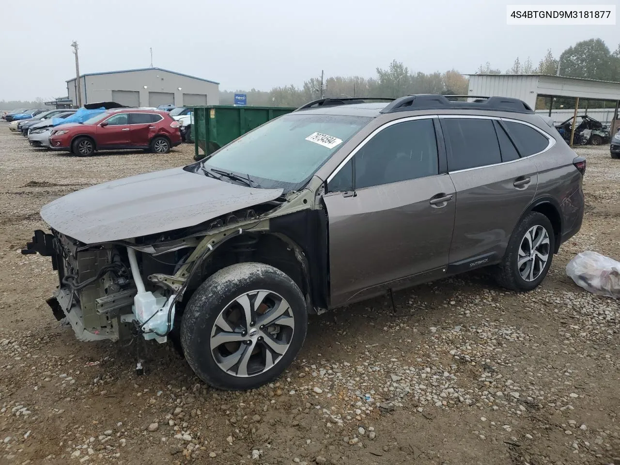 2021 Subaru Outback Limited Xt VIN: 4S4BTGND9M3181877 Lot: 79734594