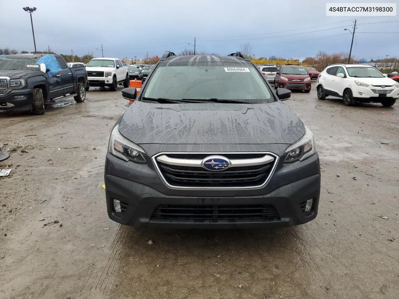 2021 Subaru Outback Premium VIN: 4S4BTACC7M3198300 Lot: 80664664