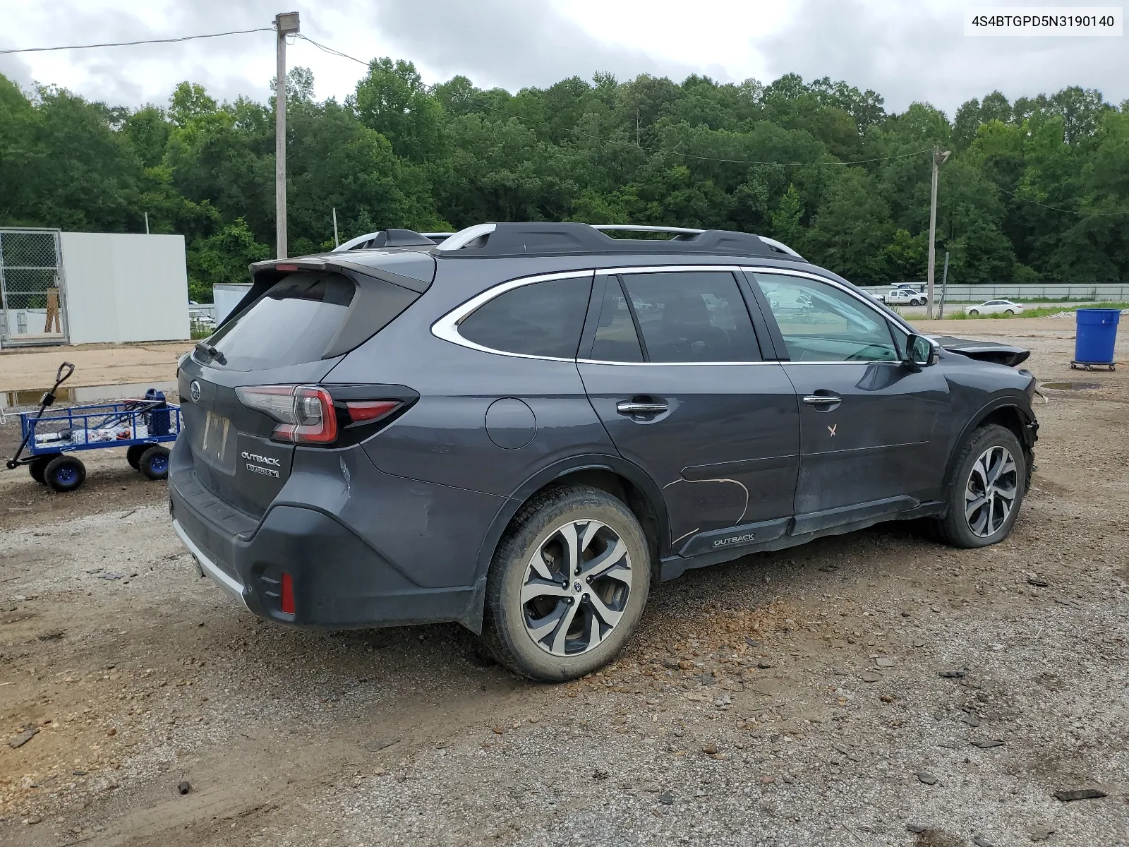 2022 Subaru Outback Touring VIN: 4S4BTGPD5N3190140 Lot: 62966614