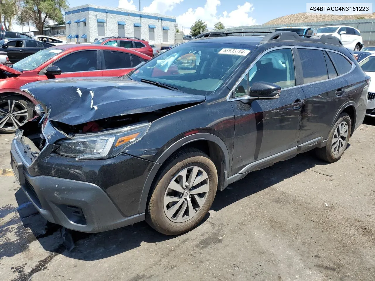 2022 Subaru Outback Premium VIN: 4S4BTACC4N3161223 Lot: 63505704