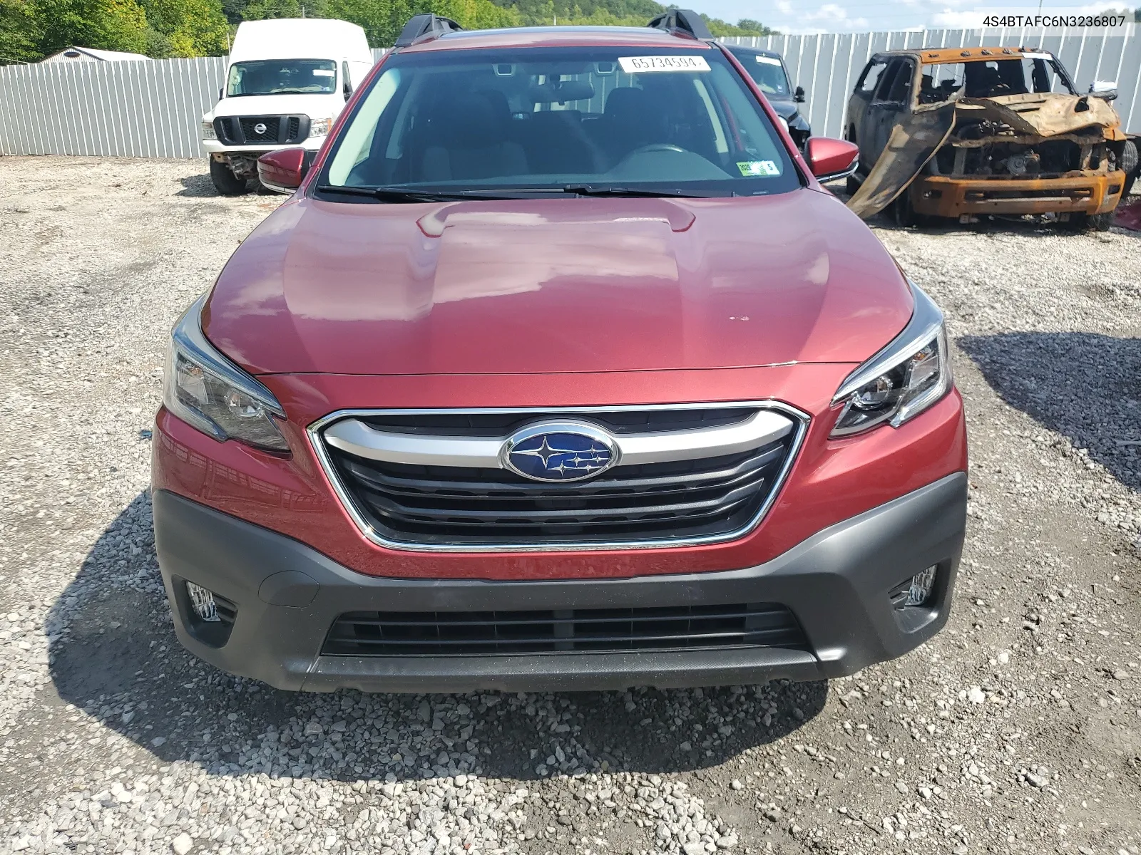 2022 Subaru Outback Premium VIN: 4S4BTAFC6N3236807 Lot: 65734594