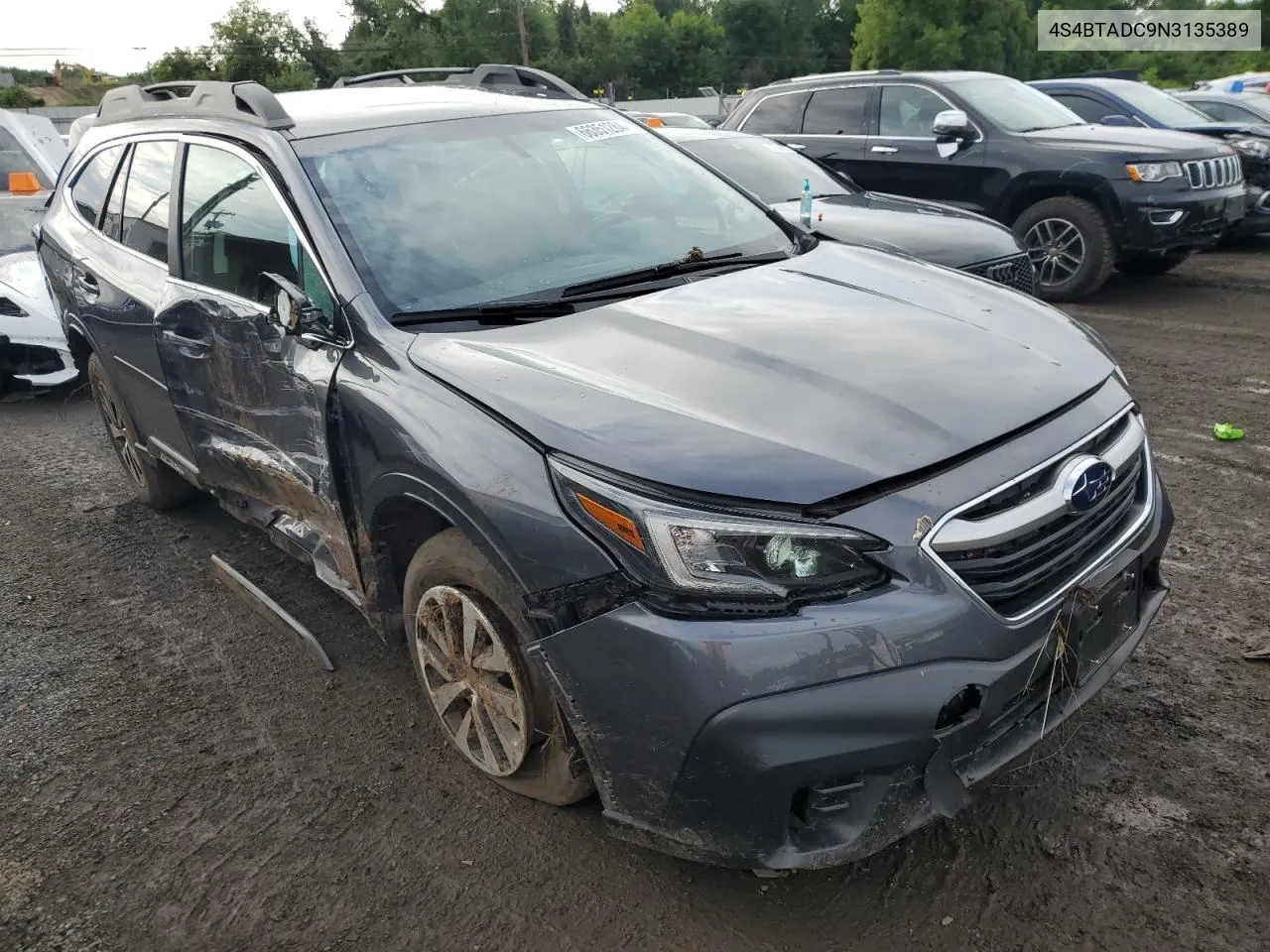 2022 Subaru Outback Premium VIN: 4S4BTADC9N3135389 Lot: 66351284