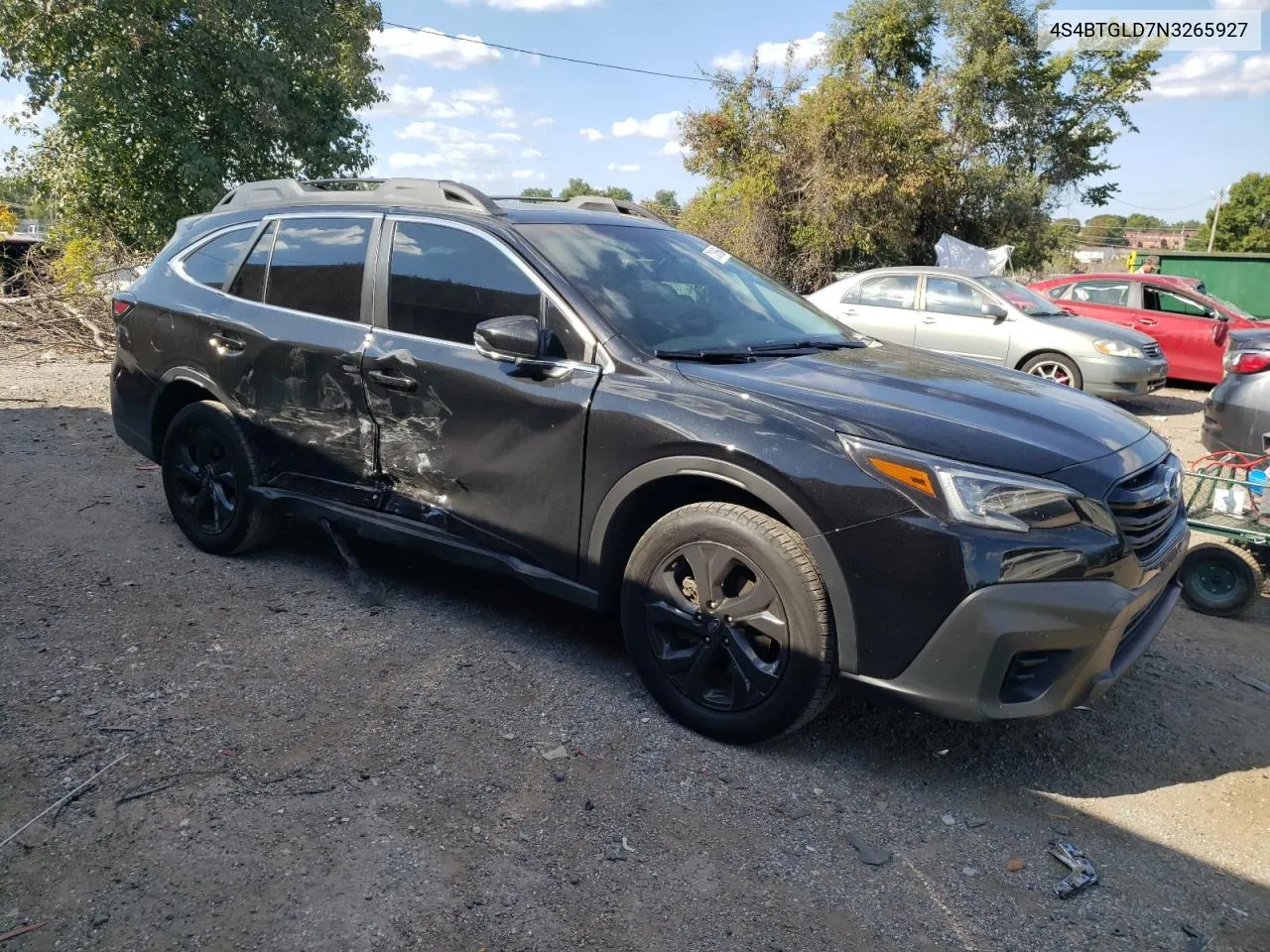 2022 Subaru Outback Onyx Edition Xt VIN: 4S4BTGLD7N3265927 Lot: 71010654