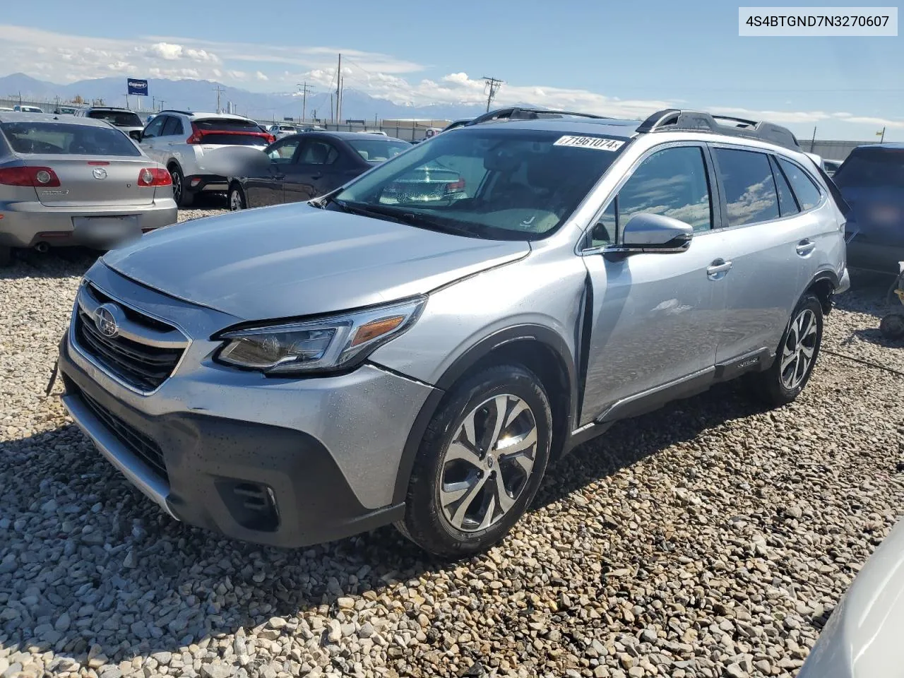 2022 Subaru Outback Limited Xt VIN: 4S4BTGND7N3270607 Lot: 71961074