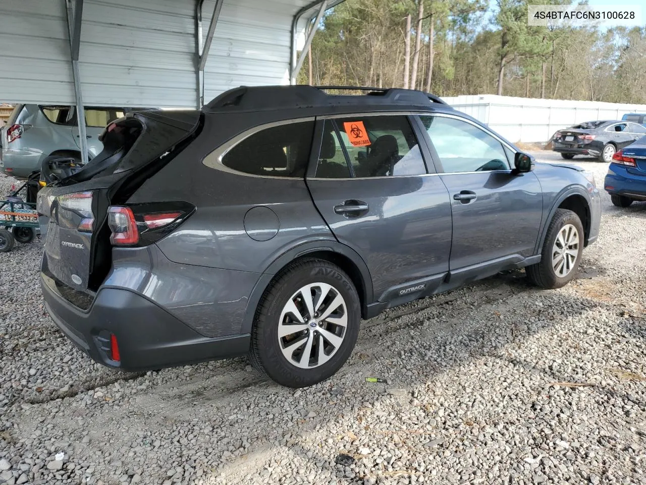 2022 Subaru Outback Premium VIN: 4S4BTAFC6N3100628 Lot: 74325744