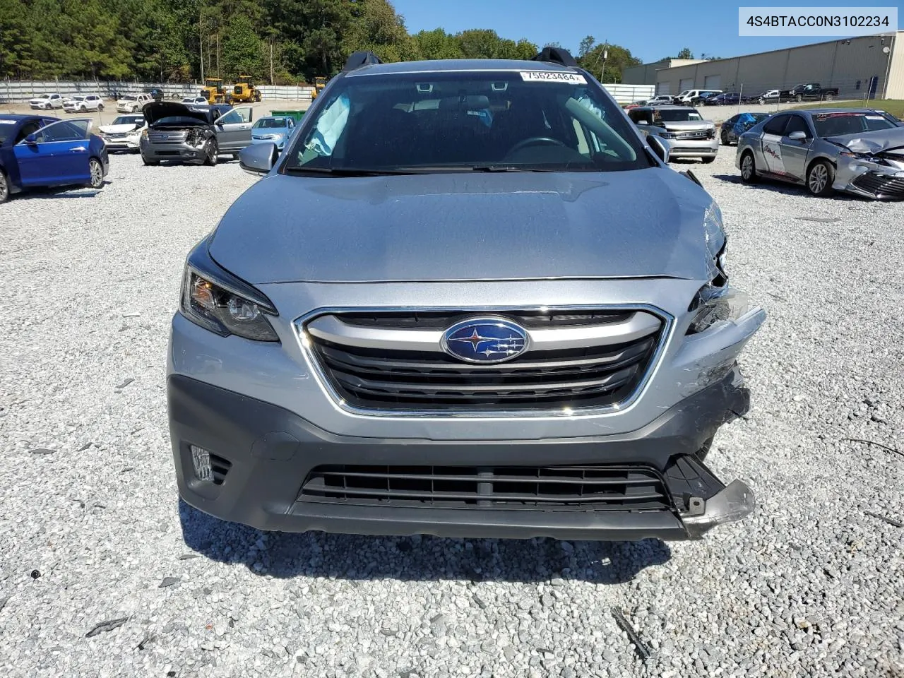 2022 Subaru Outback Premium VIN: 4S4BTACC0N3102234 Lot: 75623484