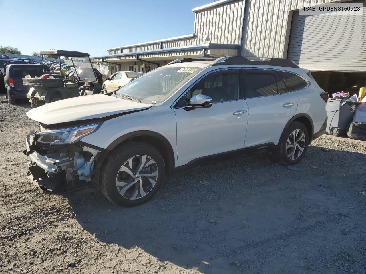 2022 Subaru Outback Touring VIN: 4S4BTGPD8N3160923 Lot: 76230194