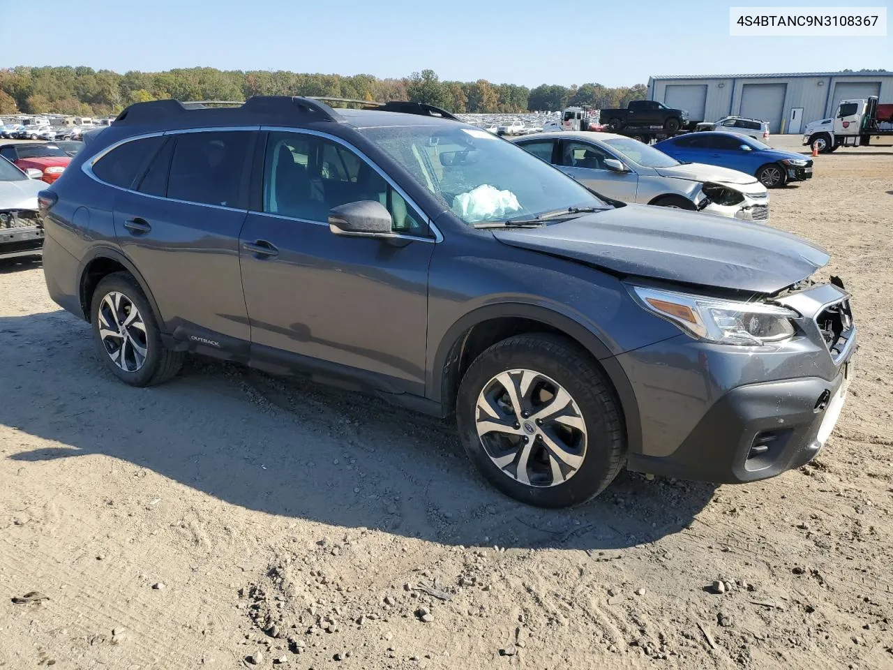 2022 Subaru Outback Limited VIN: 4S4BTANC9N3108367 Lot: 77337414