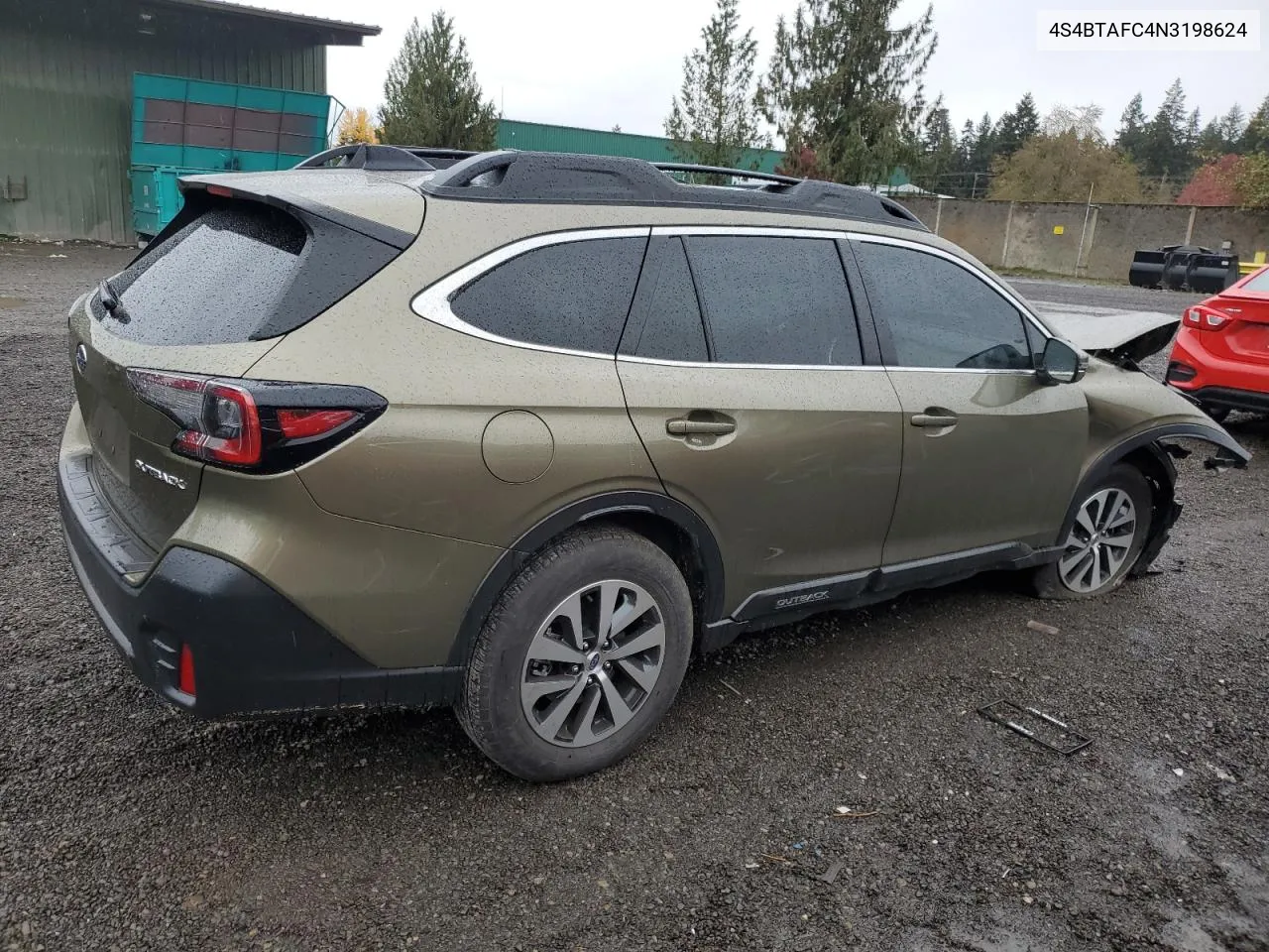 2022 Subaru Outback Premium VIN: 4S4BTAFC4N3198624 Lot: 78406974