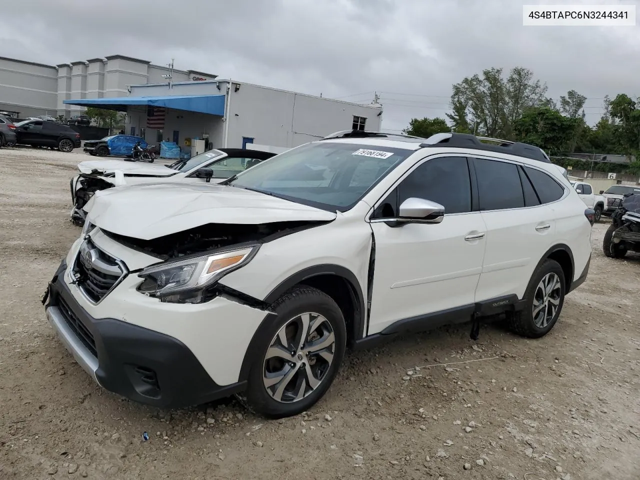 2022 Subaru Outback Touring VIN: 4S4BTAPC6N3244341 Lot: 79168194