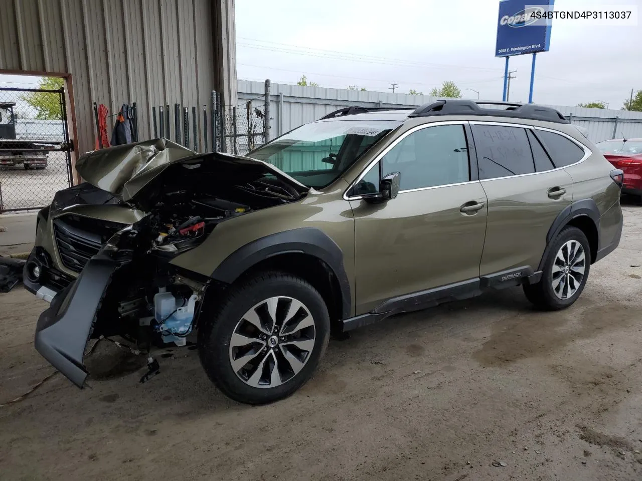 2023 Subaru Outback Limited Xt VIN: 4S4BTGND4P3113037 Lot: 51998264