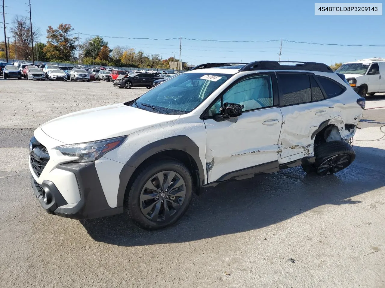 2023 Subaru Outback Onyx Edition Xt VIN: 4S4BTGLD8P3209143 Lot: 77880994