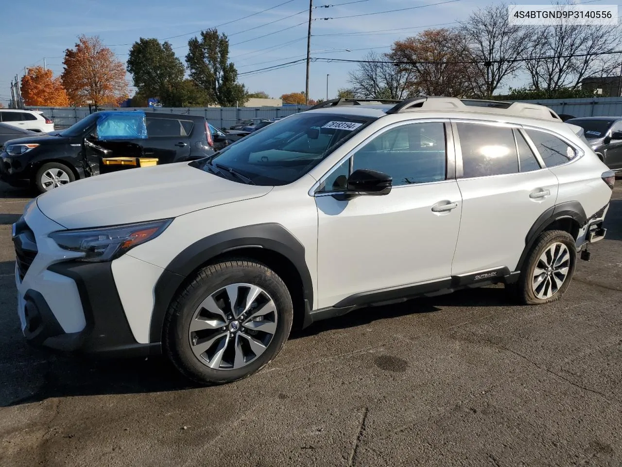 2023 Subaru Outback Limited Xt VIN: 4S4BTGND9P3140556 Lot: 78183194