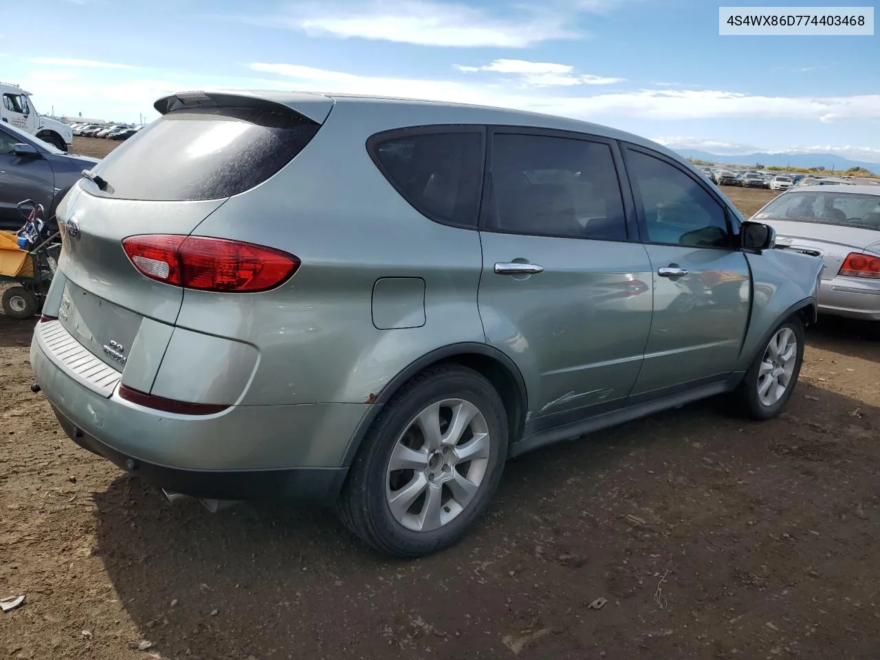 2007 Subaru B9 Tribeca 3.0 H6 VIN: 4S4WX86D774403468 Lot: 77174254