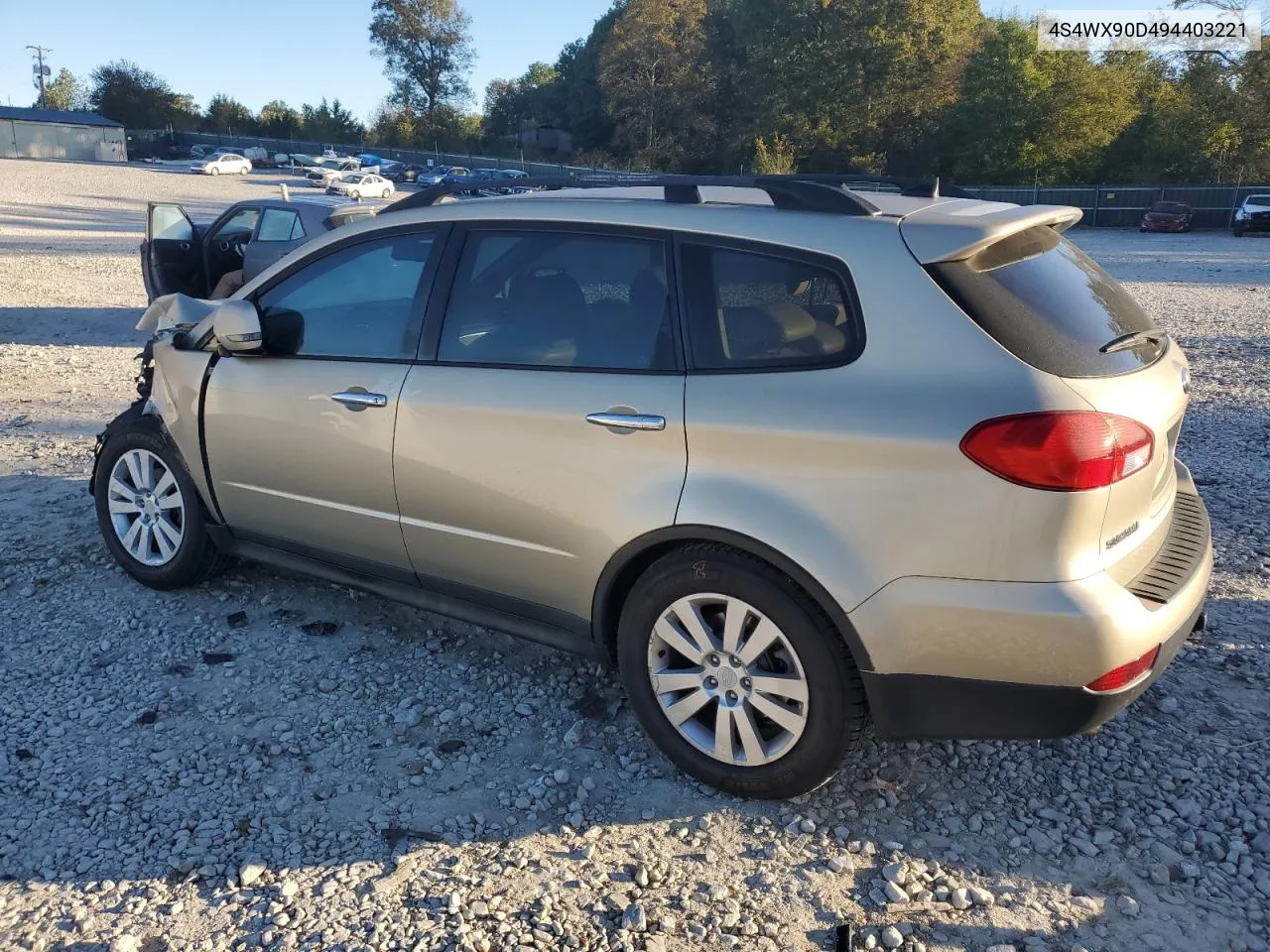 2009 Subaru Tribeca Limited VIN: 4S4WX90D494403221 Lot: 75619834